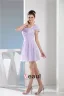 Robe De Cocktail Belle Épaules De Robes De Soirée À Volants Plissée Mauve