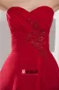 Sexy Roten Abendkleid Schatz Trägerlose Lange Formales Kleid