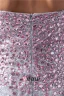 Sparkly Cocktailkjole Sølv Paljett Med Rosa Krystall Kort Festkjoler