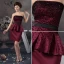 2015 Charming Strapless Beading Ruffle Sash Cocktail Dress