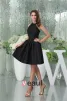 2015 Einfache High-ansatz Sleeveless Kurzes Partykleid Kleine Schwarze Kleid