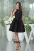 2015 Einfache High-ansatz Sleeveless Kurzes Partykleid Kleine Schwarze Kleid