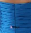 Fleur Fourreau Bustier Plissé Main Robe De Cocktail Bleu