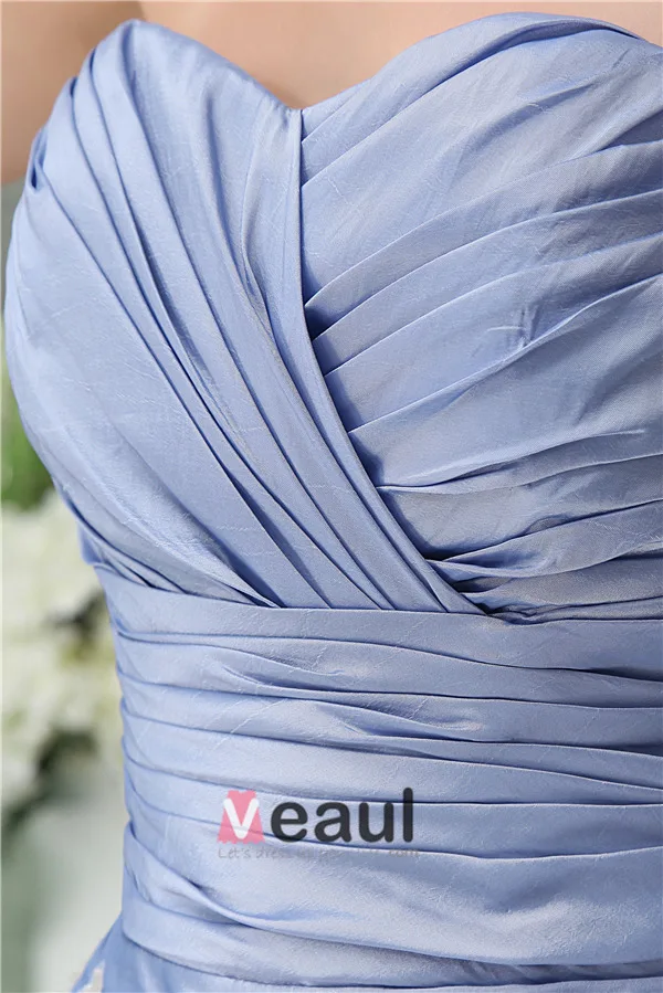 Elegant Imperium Kjæreste Plissert Blonde Brudens Mor Kjole Med Pels