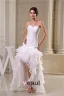 Sweetheart Mignon Volants En Cascade Robe De Mariage Asymétriques De Robe De Mariée