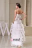 Sweetheart Mignon Volants En Cascade Robe De Mariage Asymétriques De Robe De Mariée