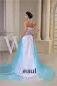 2015 Unique Sheath Halter Pleated Beading Sweep Train Prom Dress