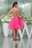 Sexy Baljurk Halter Pailletten Doorboord Backless Cocktailjurk