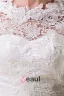 Charming A-line 3/4 Sleeves Pierced Lace Short Wedding Dress Bridal Gown
