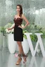 Simple V-neck Strapless Mini Party Dress
