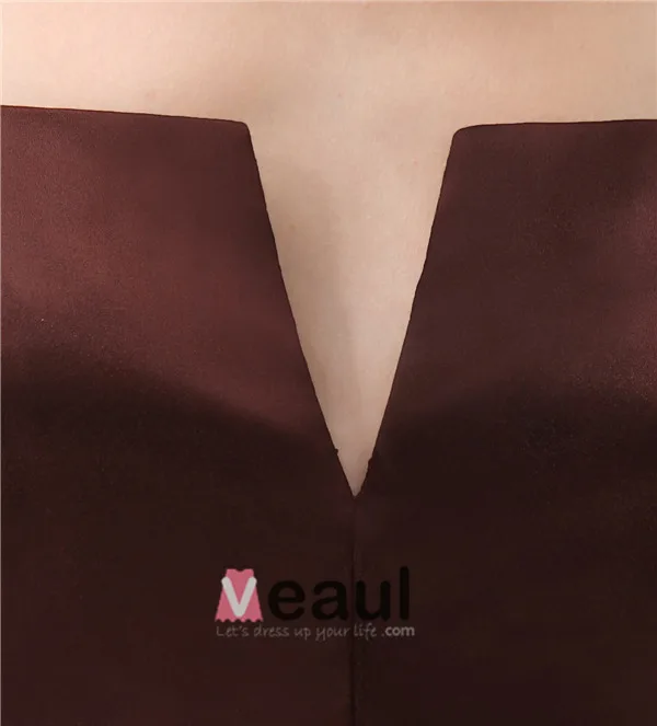 Simple V-neck Strapless Mini Party Dress