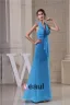 Simples Empire V-cou Licol Écharpe Longue Robe Demoiselle D'honneur Pour Mariage