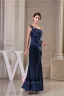 2015 Classic Simple A-line One Shoulder Ruffle Long Evening Dress