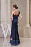 2015 Classic Simple A-line One Shoulder Ruffle Long Evening Dress