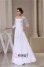 Charmante Place Manches En Dentelle Encolure Percé Backless Robe De Mariage De Robe De Mariée