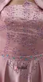 Elegant Empire Strapless Beading Satin Long Mother Of The Bride Dresses With Shawl
