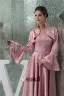Elegant Empire Strapless Beading Satin Long Mother Of The Bride Dresses With Shawl