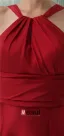 Bretelles Spaghetti Empire Licol Simples Robe De Demoiselles D'honneur Rouge