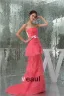 2015 Charming Empire Strapless Bow Sash Cascading Ruffles Prom Dress