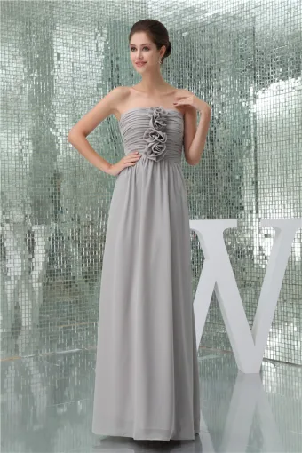2015 Elegant Empire Liebsten Plissiert Handgemachte Blume Lange Abendkleider