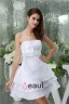 Simples Volants Bretelles Fleur À La Main Cascade Une Ligne Robe De Mariée Courte Robe De Mariage