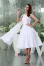 Simple A-line Shoulders Short Wedding Dress Bridal Gown