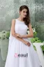 Simple A-line Shoulders Short Wedding Dress Bridal Gown