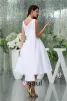 Simple A-line Shoulders Short Wedding Dress Bridal Gown