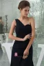 De Longues Robe De Demoiselle D'honneur Simples Empire Une Épaule À Volants