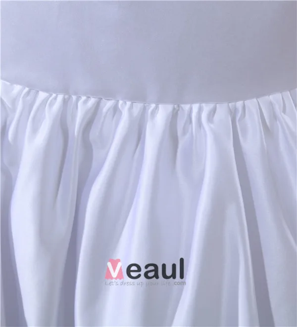 Gaine Bretelles Longueur De Plancher Plissé Robe De Mariage Simple Robe De Mariée