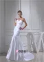 Gaine Bretelles Longueur De Plancher Plissé Robe De Mariage Simple Robe De Mariée