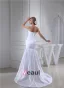 Gaine Bretelles Longueur De Plancher Plissé Robe De Mariage Simple Robe De Mariée