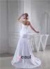 2015 Sheath Strapless Pleated Floor Length Bridal Gown Simple Wedding Dress