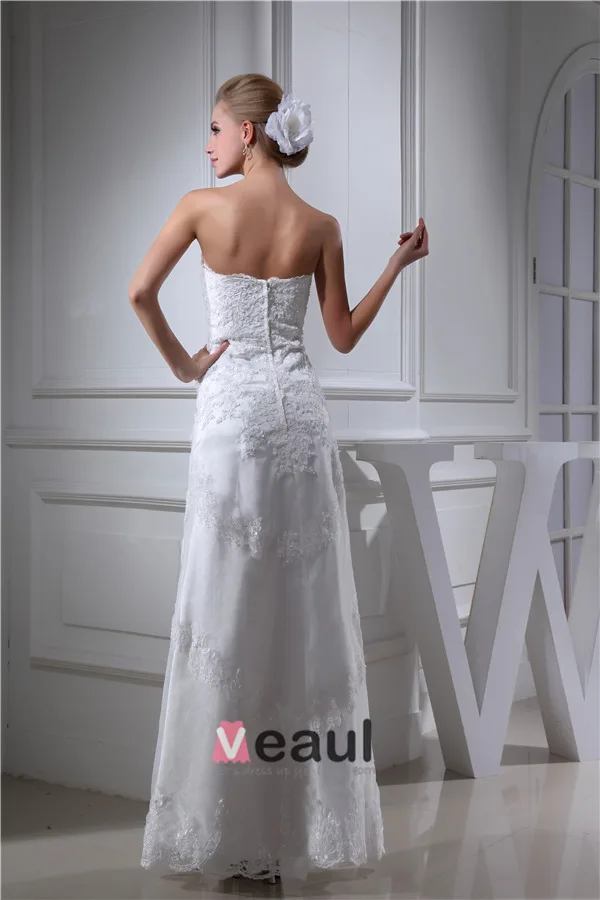 Uniques Gaine Chérie Bustier Robe De Mariée En Dentelle Plissée