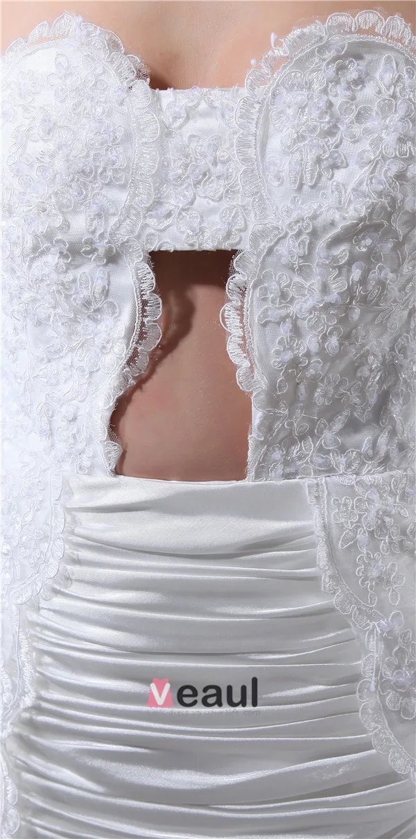 Uniques Gaine Chérie Bustier Robe De Mariée En Dentelle Plissée