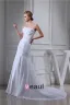 2015 Classic A-line Strapless Pleated Beading Wedding Dress