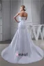 2015 Classic A-line Strapless Pleated Beading Wedding Dress