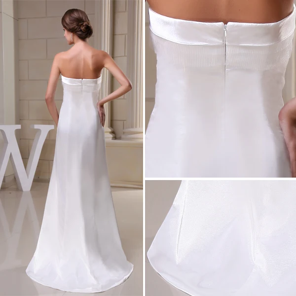 Unique De A-ligne De Robe De Mariage De Train Sweetheart Balayage Robe De Mariée Simple