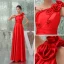 2015 Elegant Empire One Shoulder Long Evening Dress With Handmade Flower