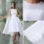 Simple A-line Shoulders Short Wedding Dress Bridal Gown