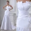 Gaine Bretelles Longueur De Plancher Plissé Robe De Mariage Simple Robe De Mariée
