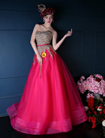 Cekiny Bling Sweetheart Sash Tiulu Suknia Wieczorowa