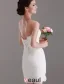 2015 Removable Sweetheart Bows With Tulle Tailing Short Wedding Dress