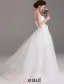 2015 Removable Sweetheart Bows With Tulle Tailing Short Wedding Dress