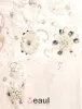 2015 A-line Sweetheart Beading Handmade Flower Asymmetrical Tulle Short Wedding Dress