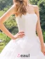 2015 Gorgeous Sweetheart Appliques Lace Organza Satin Ball Gown Wedding Dress