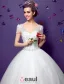 2015 Ball Gown Short Sleeves V-neck Beading Sequins Backless Organza Wedding Dress