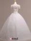 2015 Ball Gown Short Sleeves V-neck Beading Sequins Backless Organza Wedding Dress