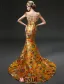 2015 Mermaid China Loong Robes / Cheongsam Embroidery Brocade Evening Dress Prom Dress