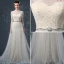 A-ligne Épaules Haute Qualité Dentelle Perles Perle Strass Robe De Mariée En Satin De Soie De Ceinture